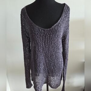 Helmut Lang X Intermix loose knit tunic/coverup Sz L